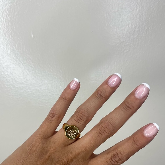 NEW! LOVE EACH-OTHER MORE GOLD RING - Picture 4 of 4